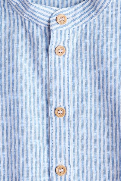 H&M Linen-blend grandad shirt