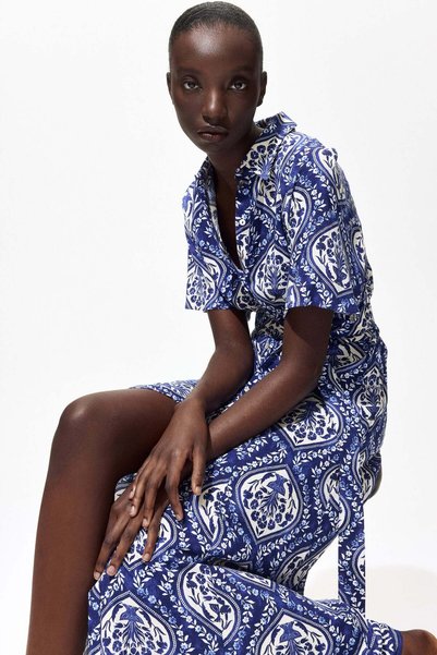 H&M Tie-belt shirt dress