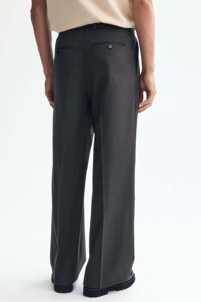 H&M Loose Fit Wool-blend tailored trousers