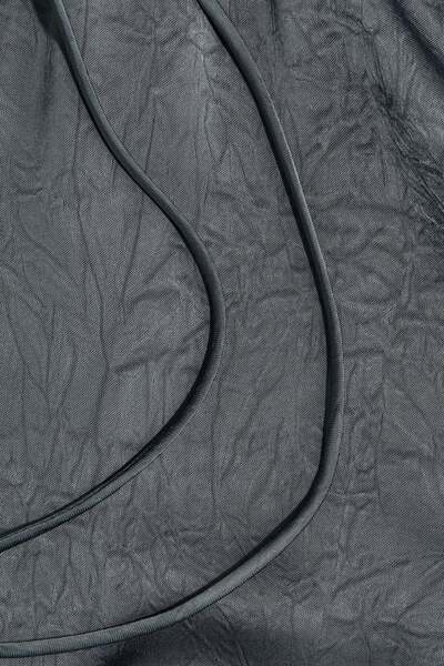 H&M Crinkled satin trousers