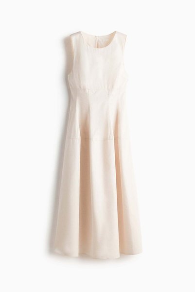 H&M Flared-skirt poplin dress