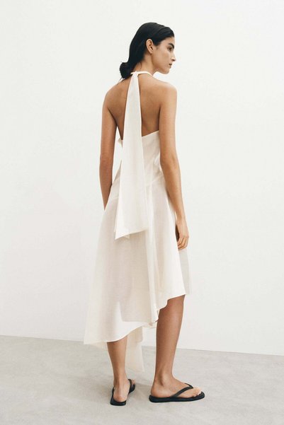 H&M Asymmetric halterneck dress