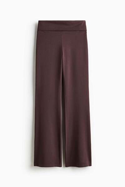 H&M Foldover-waist cotton trousers
