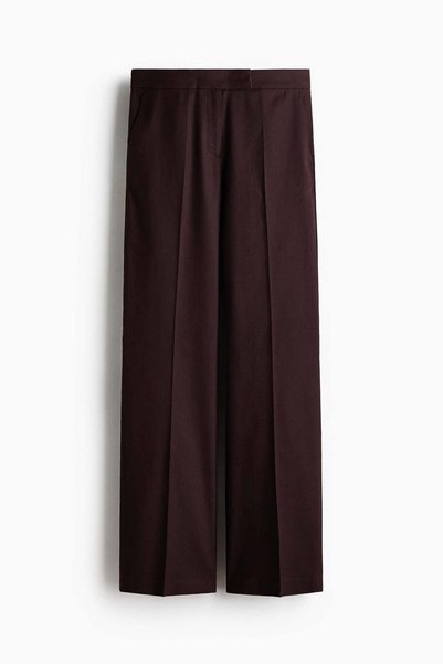 H&M Linen-blend tailored trousers