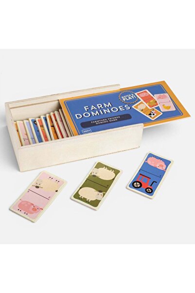 OEM Joc de societate pentru familie - Domino Cutie Lemn Sertar 4X16 Anim, 4x1...
