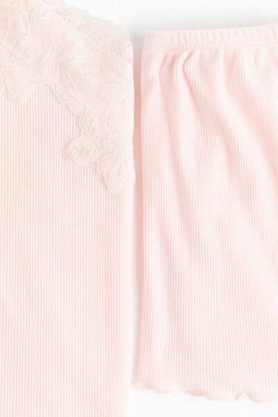 H&M Ribbed jersey pyjamas