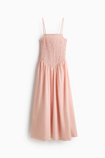 H&M Smocked flared-skirt dress