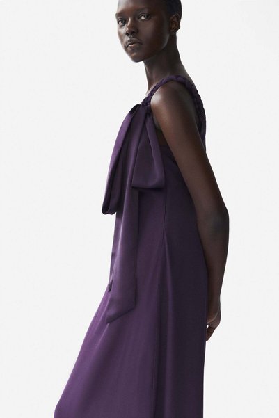 H&M Braided-detail one-shoulder dress