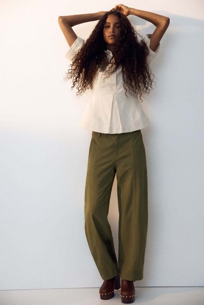 H&M Barrel-leg cargo trousers