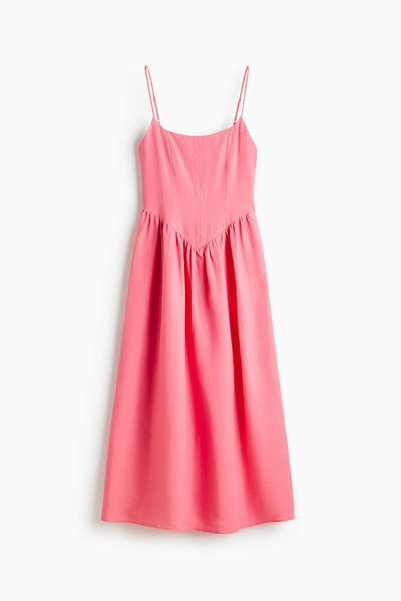 H&M Linen-blend strappy dress