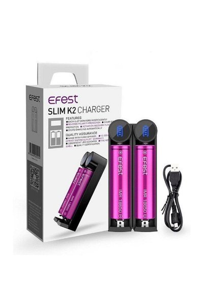 Efest Λεπτός φορτιστής K2 με καλώδιο USB
