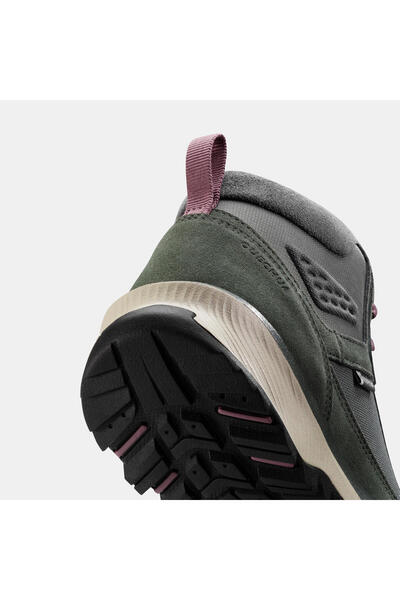 Decathlon Quechua Kadın Outdoor Su Geçirmez Deri Bot - Gri - NH500 Mid WP