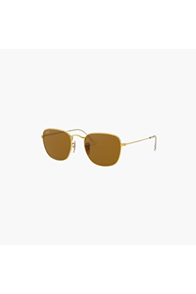 Ray-Ban نظارات شمسية مستطيلة الشكل باللون البني للجنسين |   3857