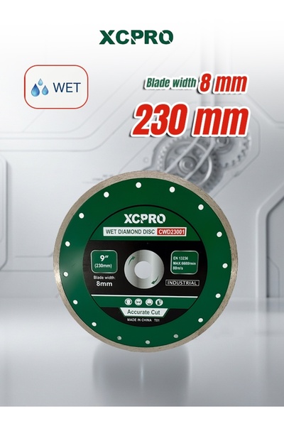 XCPRO قرص ألماس للقطع الرطب، شفرة قطع ألماسية رطبة - 230x8x22.2 مم، عجلة جلاخ...