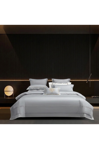Generic King Cotton Duvet Cover Set with Extra Rope Trim 240x260 cm 4 Pieces ...