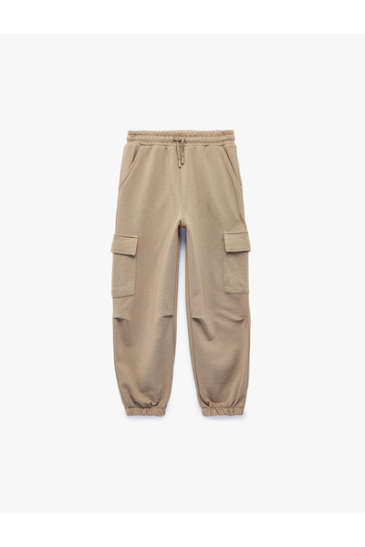 Koton Cargo Pocket Detailed Elastic Waist Loose Fit Jogger Sweatpants