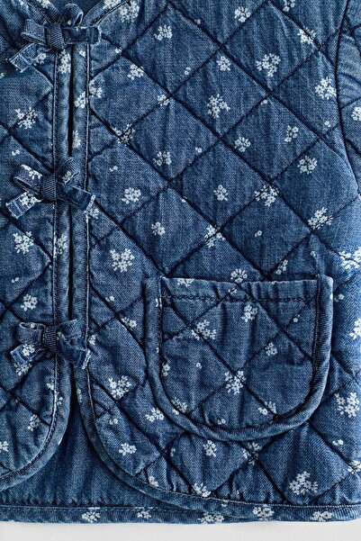 H&M Quilted denim jacket