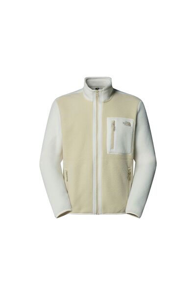 THE NORTH FACE Nf0A883Rfr01 Men's Yumiori Cream Zippered Fleece Coat