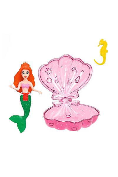 OEM Păpușă Mini Sirenă în Scoică Glitter 12cm, Cadou Magic de Colecție
