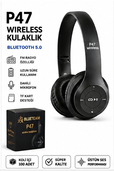 BlueTeam P47 KAFA ÜSTÜ BLUETOOTH KULAKLIK