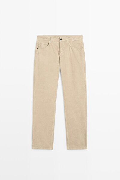 Massimo Dutti Tapered fit fitilli kadife pantolon