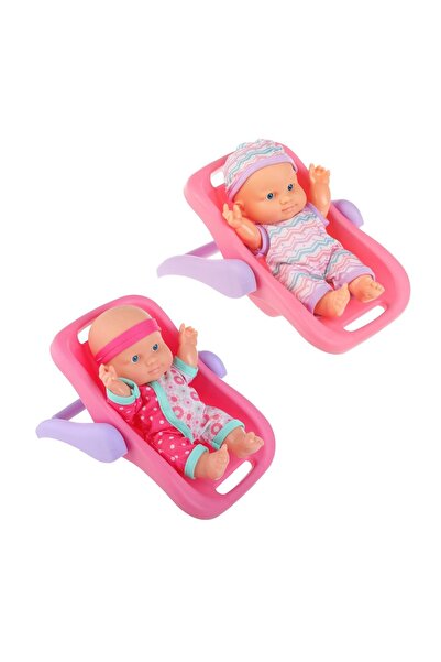OEM Păpușă Bebe cu Landou Roz, 20x17x18cm, Set Creativ pentru Îngrijire și Rol