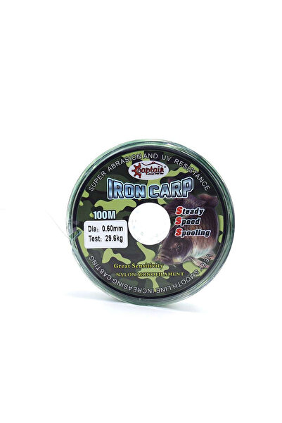 CAPTAIN Iron Carp 100Mt Monofilament Fishing Line Camouflage