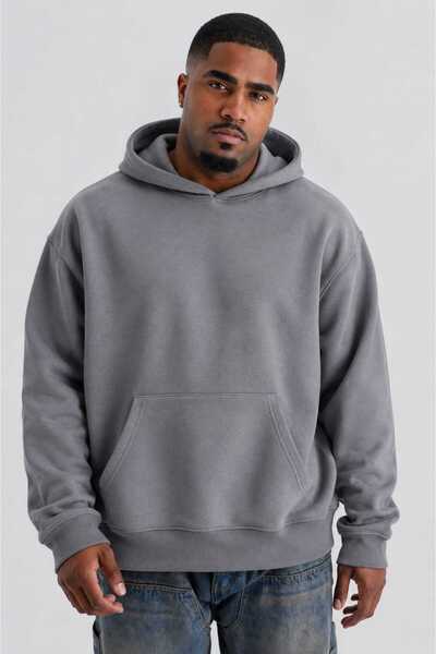 BENROMA 3 Yarn Combed Cotton Plus Size Unisex Sweatshirt Mw3