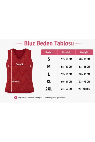 TRQOM Kadın Sarı Sim Detaylı Ön Arka V Yaka Kolsuz Pamuklu Zikzak Desenli Rahat Kesim Şık Günlük 2 Adet Siyah Vizon Triko Bluz