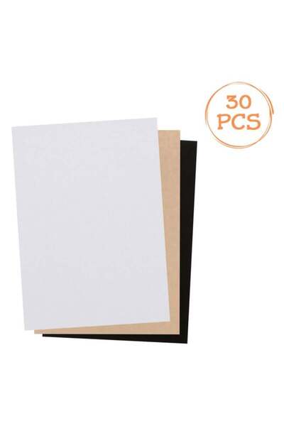 CATIANO Hartie A4 pentru Creatii Kraft Negre Albe 140gsm - 30buc