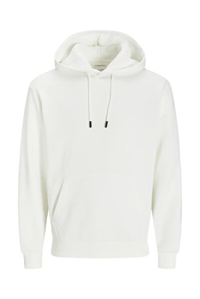 Jack & Jones Μπλούζα φούτερ ανδρική 12249340 "Bradley" εκρού cloud dancer