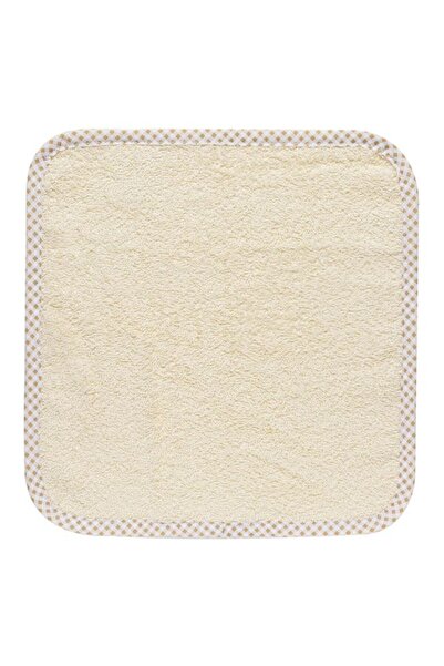 CATIANO Prosop Bumbac, Margine Carouri, Bej, 30x30cm, pentru Copii, MYONNA IT...