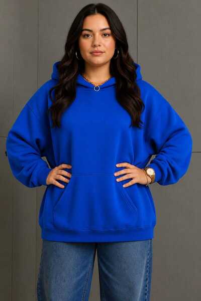 BENROMA 3 Yarn Combed Cotton Plus Size Unisex Sweatshirt Mw6