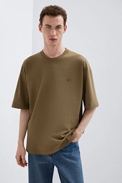 Mavi Short Sleeve Logo Stone Gray Men's T-Shirt M0613188-71564
