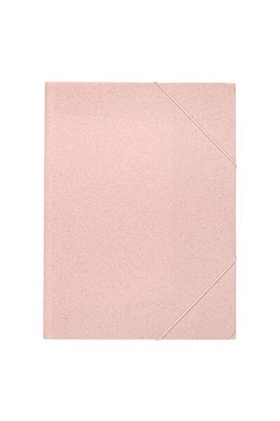 CATIANO Mapa Fancy Roz cu Stropi & Elastic 23.5x32cm