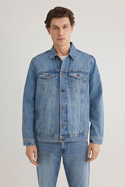 Mavi Drake Dark Foggy Classic Erkek Jean Ceket M010143-89136