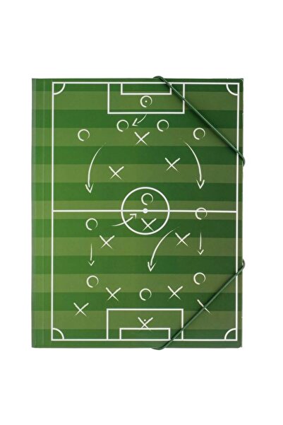 CATIANO Mapa din Carton cu Elastic Model Fancy Teren de Fotbal 24x32cm