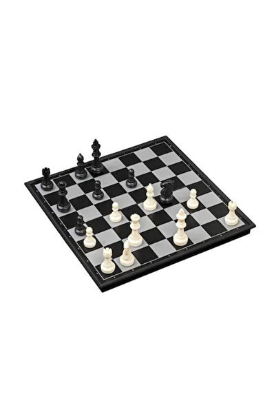 FOXMAG24 Joc 3 in 1, cu sah, dame si table, magnetic, dimensiuni 36 cm, metal...