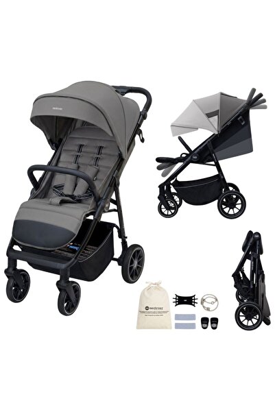 neobreez - Tetra Lightweight Pushchair Stroller W/ Cup Holder 0-4Yrs - Grey