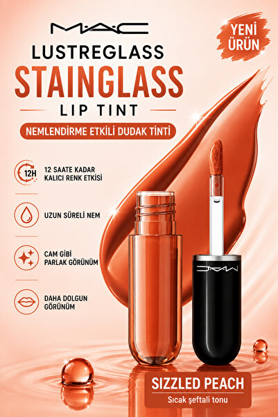 M.A.C Lustreglass Stainglass Lip Tint - 12 Saat Kalıcı Cam Parlaklığında Neml...
