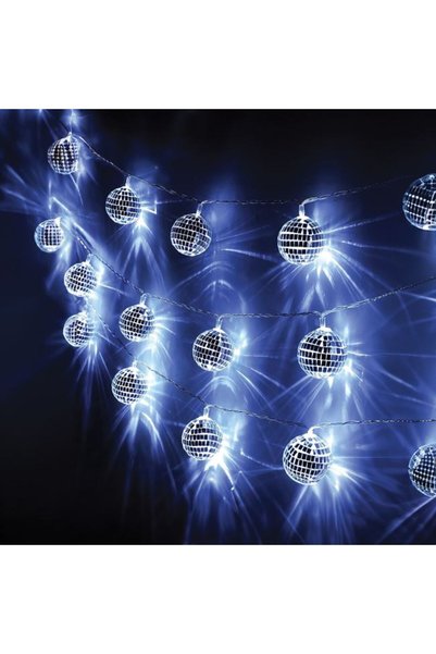 CATIANO Ghirlanda Decorativa cu 10 becuri LED Disco Balls 4cm - 150cm