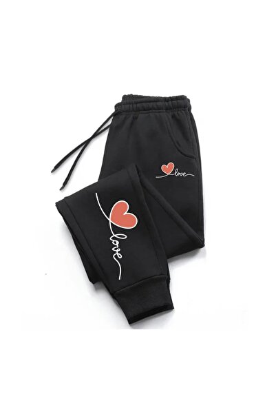 LOTS MODA Butterfly Printed Baggy Cut Wide Leg Sweatpants