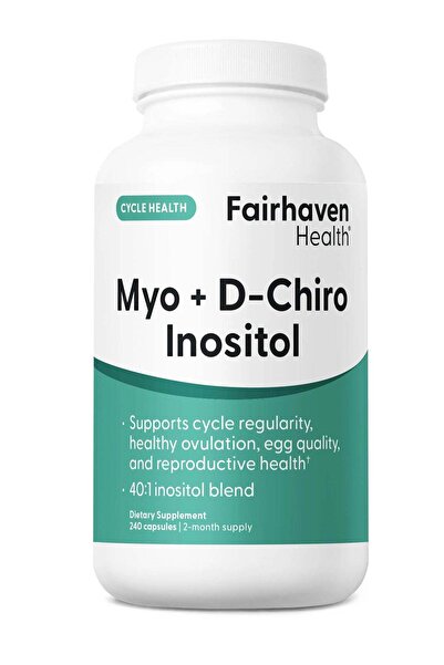 Fairhaven Health Myo + D-Chiro Inositol, 240 Capsules