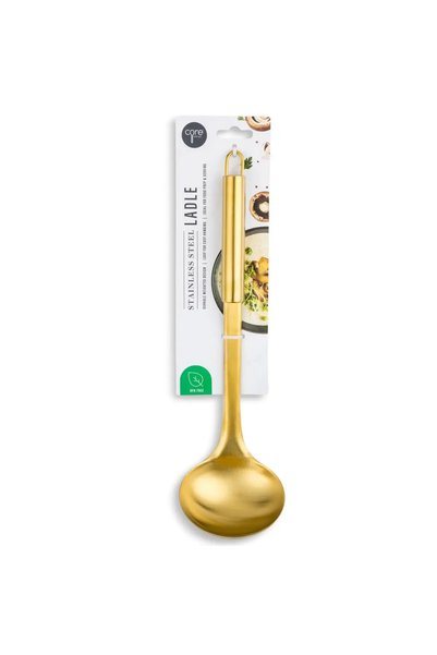 Core Kitchen Premium Stainless Steel Ladle (Gold)