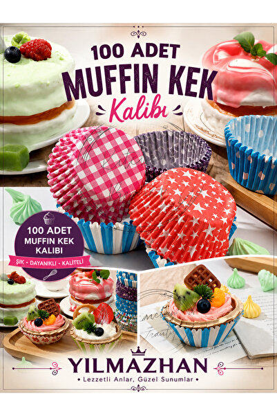 Genel Markalar 100' Lü 6.5 Cm Muffin Browni Cupcake Kağıdı Kek Kalıbı