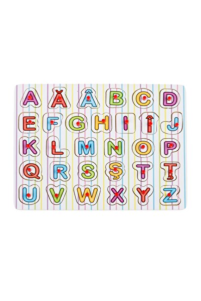 OEM Puzzle Incastru din Lemn Alfabetul (31 de piese) - 21.5x29.5cm, 31 piese ...