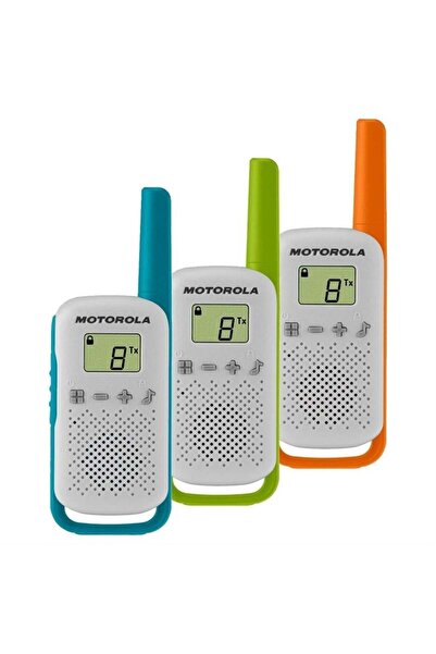 Motorola TLKR-T42 4 Km kadar PMR El Telsizi – 3'lü Paket