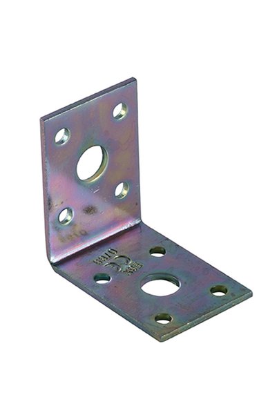Suki Angle Bracket Zinc Plated (5 x 5 x 3.5 cm, Silver)