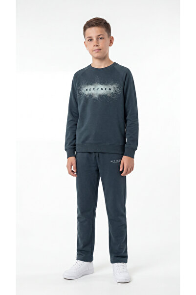 Mışıl Kids Nextgen Printed Boys' Top and Bottom Tracksuit Set