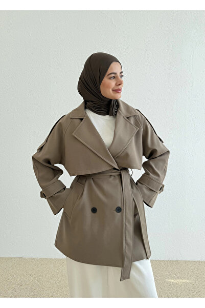 MODA AKSA 7738 PREMİUM KALİTE İNDİTEX TRENÇKOT VİZON